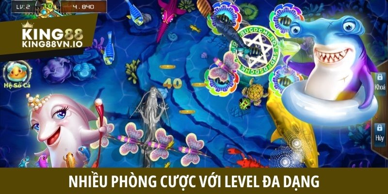 Nhiều phòng cược với level đa dạng
