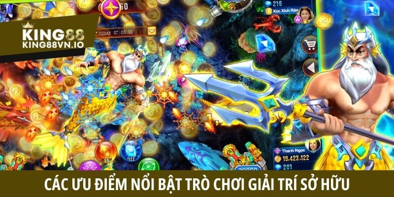 Các ưu điểm nổi bật trò chơi giải trí sở hữu