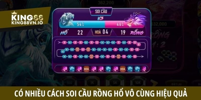 Có nhiều cách soi cầu Rồng Hổ vô cùng hiệu quả