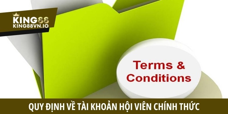 Quy định về tài khoản hội viên chính thức