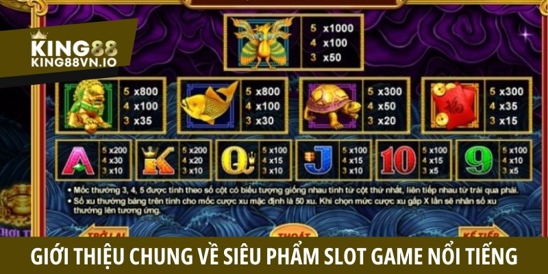 Giới thiệu chung về siêu phẩm slot game nổi tiếng