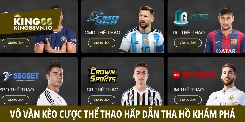 Vô vàn kèo cược thể thao hấp dẫn tha hồ cho bạn khám phá