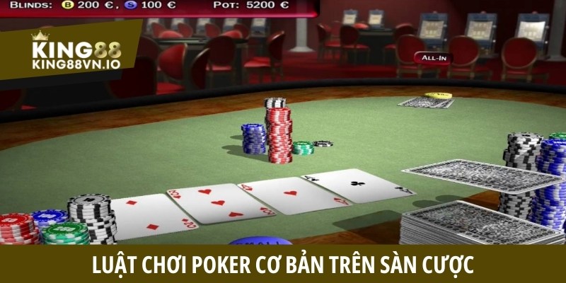 Luật chơi Poker cơ bản trên sàn cược